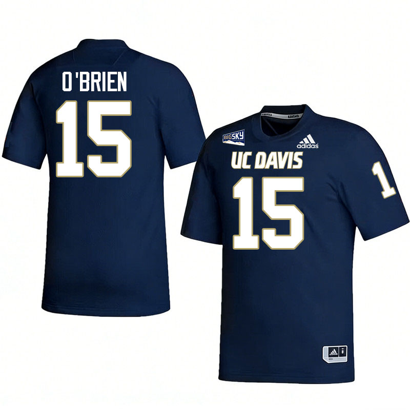 UC Davis Aggies #15 Ken O'Brien College Football Jerseys, Uniforms Stitched Sale-Navy